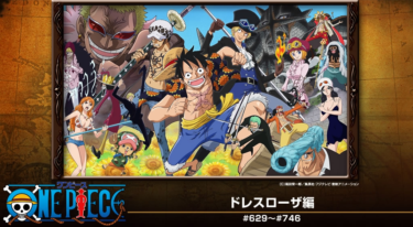 ワンピース ドレスローザ編をFODなら今すぐ無料で視聴できる！
